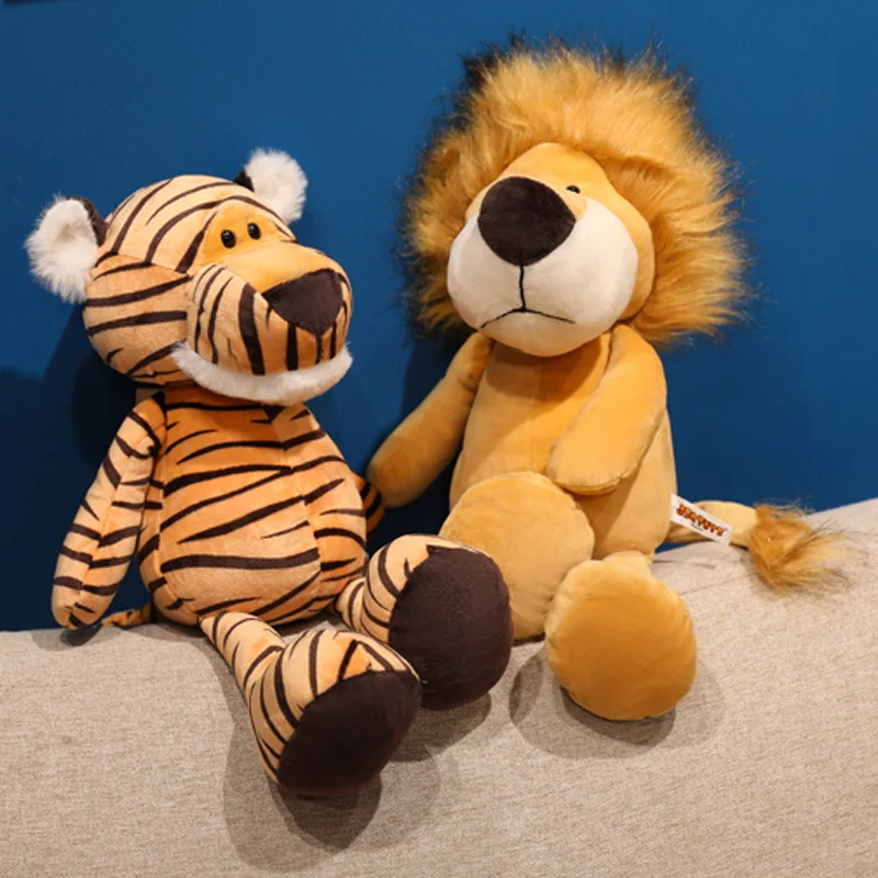 30/35/50 سنتيمتر لطيف الكرتون الحيوان ألعاب من القطيفة لينة محشوة الزرافة الفيل الراكون النمر القرد زيبرا الأسد استرضاء دمية الهدايا