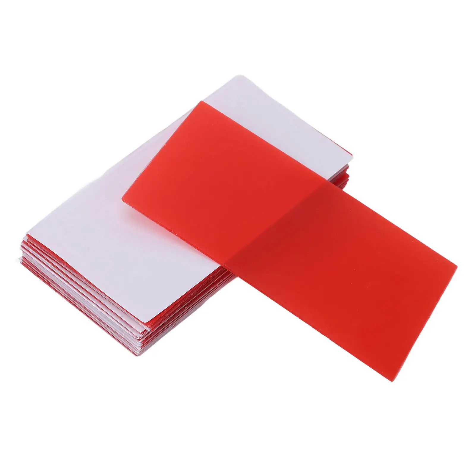 صفائح شمع قاعدة الأسنان 18 قطعة شمع صب الأحمر للاستخدام عن طريق الفم #4