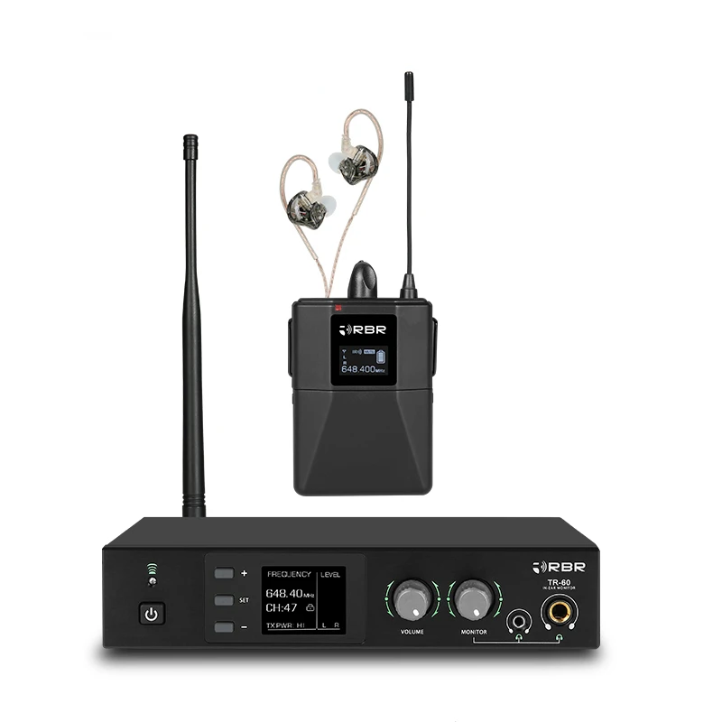 Professional tr60 stereo wireless in ear monitor system for stage