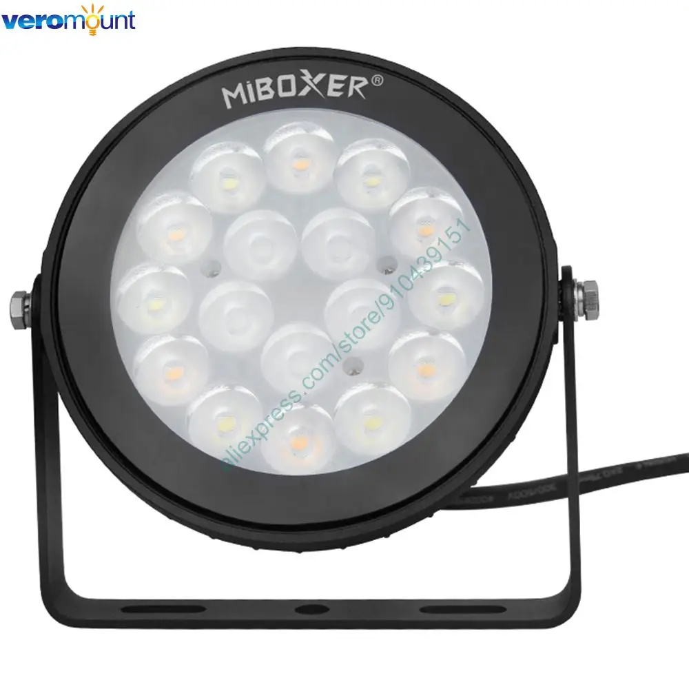 MiBoxer FUTC02 9W RGB + CCT luz LED inteligente para jardín AC110V 220V IP65 iluminación exterior impermeable 2,4G RF Control remoto por voz WiFi