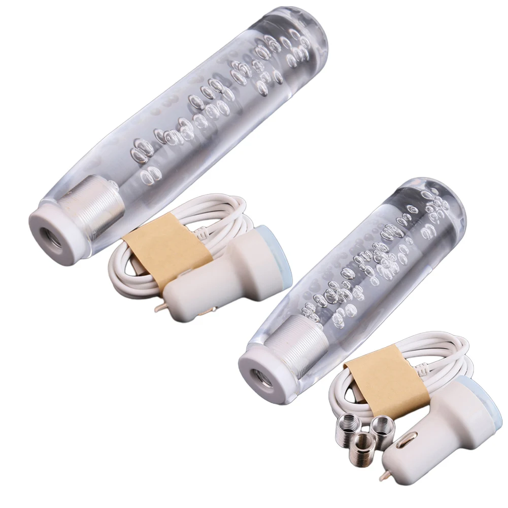 مقبض ناقل الحركة بإضاءة LED مع تصميم كريستالي متوافق مع معظم سيارات النقل اليدوي سهلة الاستخدام #4
