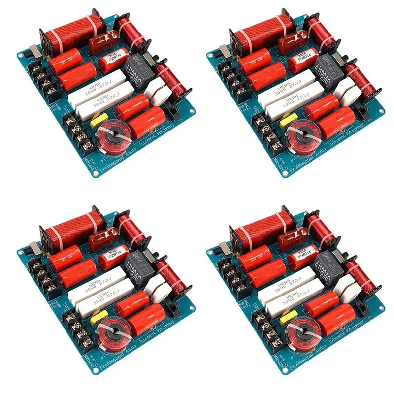 A31T 4X 350W 3 Ways Frequency Divider Board KTV Stage Speaker Crossover Audio Treble Mediant for Bass 3 Way Crossover Divider
