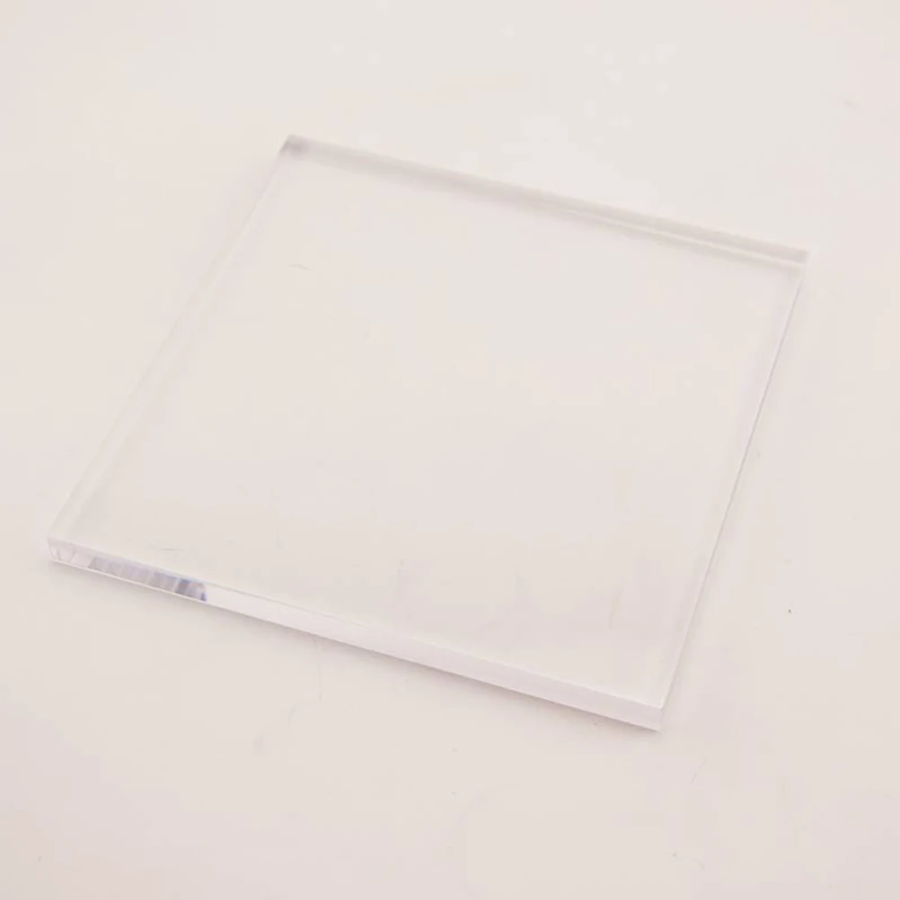 

Transparent Acrylic Stamp Block for Stamping Craft Projects Ideal Invitations Cards Journal Planner Scrapbook Pages Rubber