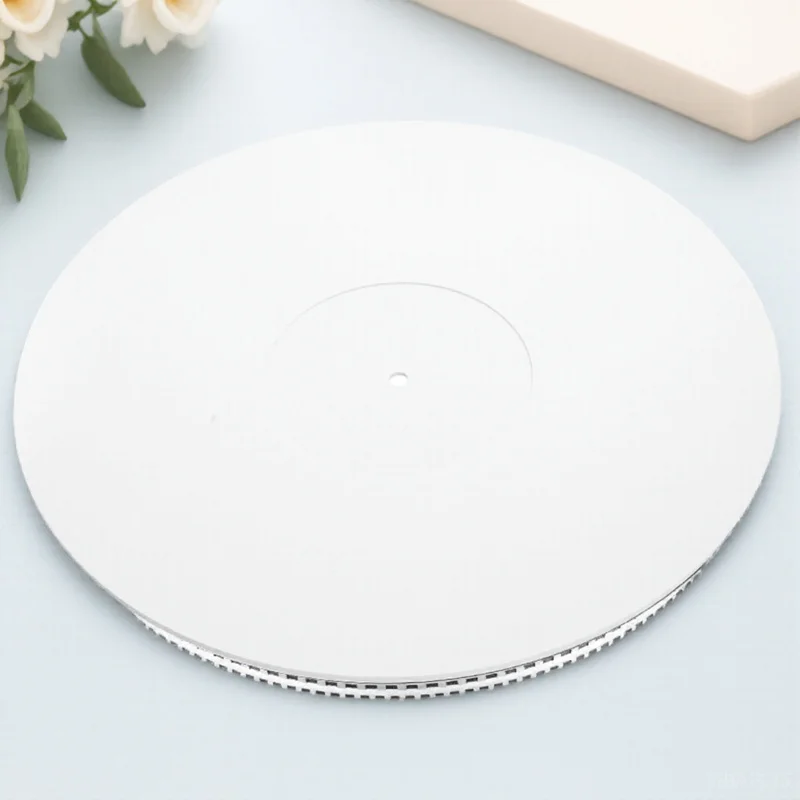 1pcs Turntable Mat 12 Inch White Non-Slip Record Player Mat Vinyl Record Protective Pad For Dj Equipment Accessories