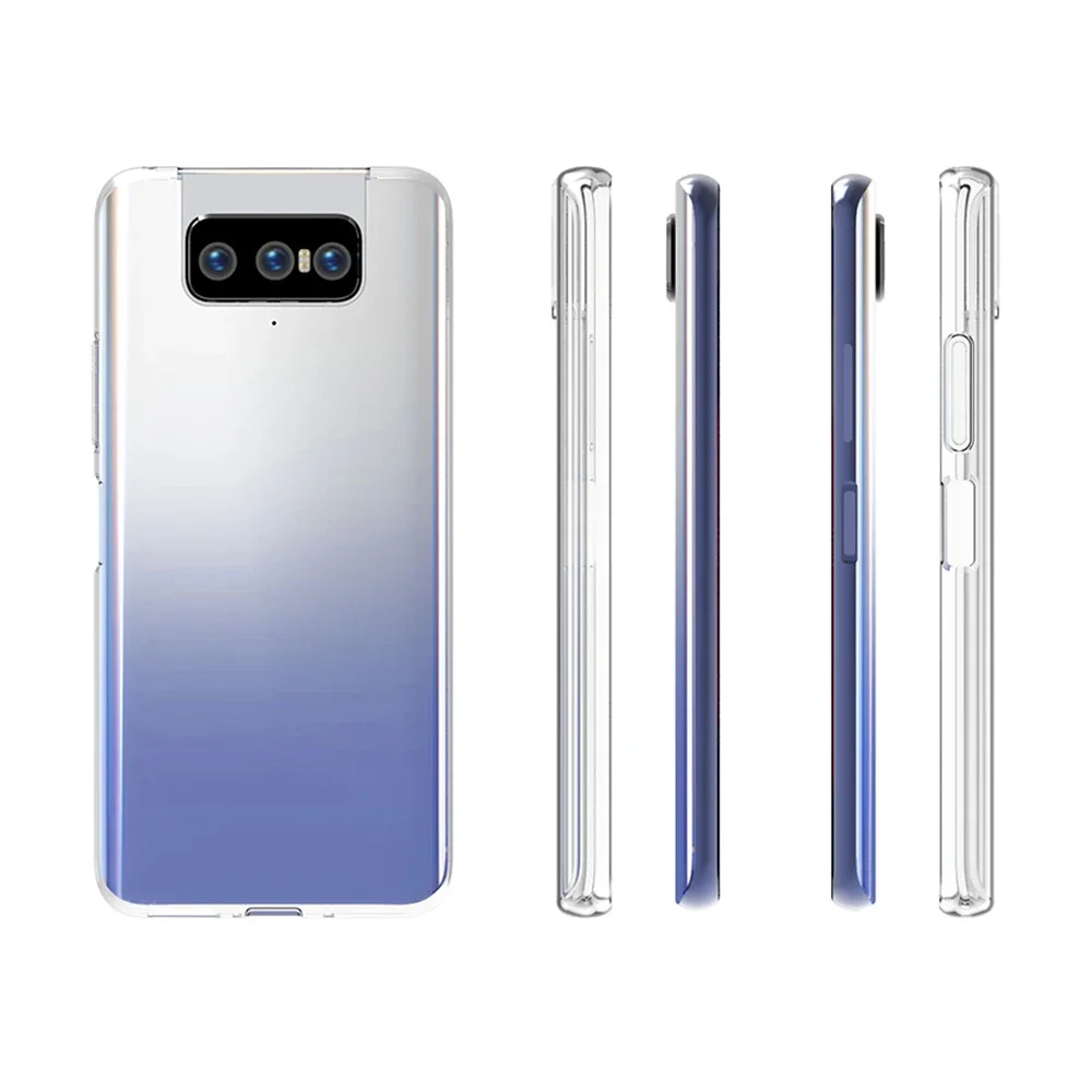 Original Soft Clear Gel Phone Case for ASUS ZenFone 7 Pro ZS670KS ZS671KS ZenFone7 7Pro Transparent TPU Ultrathin Silicone Cover