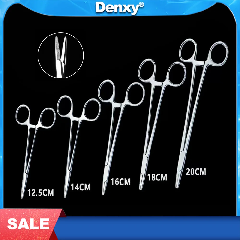 

Denxy 1pcs Dental Needle Holder Pliers High Quality 12.5/14/16cm Stainless Steel Orthodontic Forcep Surgical Instrument