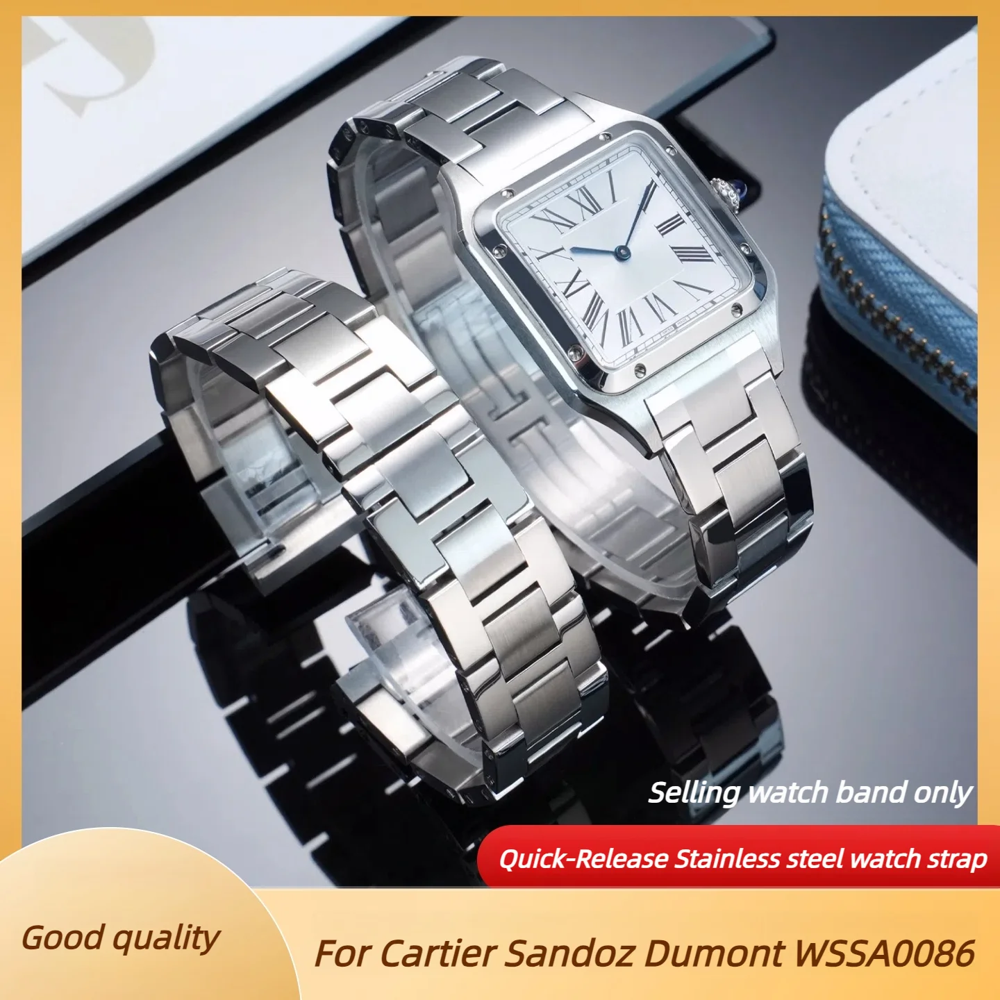 Bracelet de montre en acier à - Women'S Accessories Cartier avis et prix