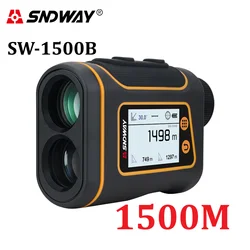 SNDWAY Teleskop Laser Entfernungsmesser Digitaler Entfernungsmesser Jagd Monokular Golf Entfernungsmesser LCD Display Roulette Maßband