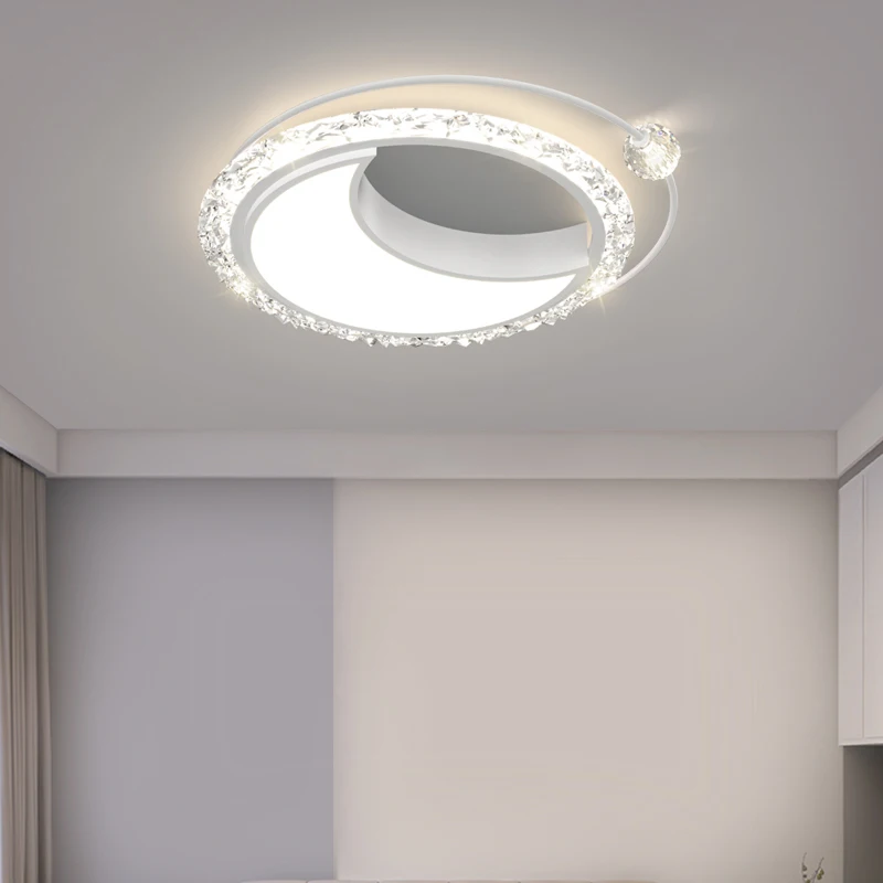 Nordic Bedroom Recessed Led Ceiling Lights Post-modern Luxury Crystal Creative Living Room Fashion Loft Decor Restaurant Lamp