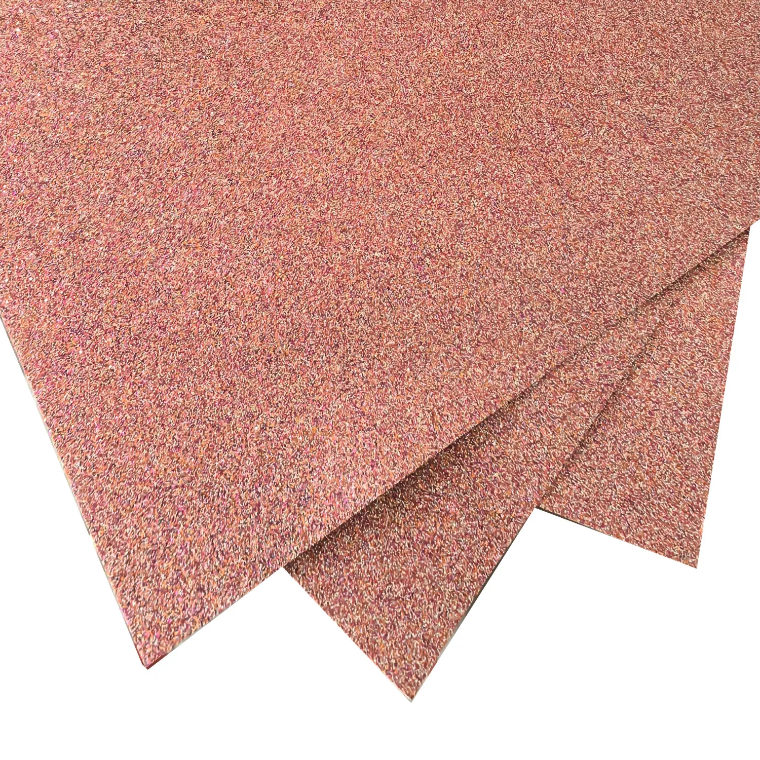 Papel con purpurina rosa para decoración y manualidades de bricolaje, tamaño A4 de 210 g/m2, 50 hojas por paquete