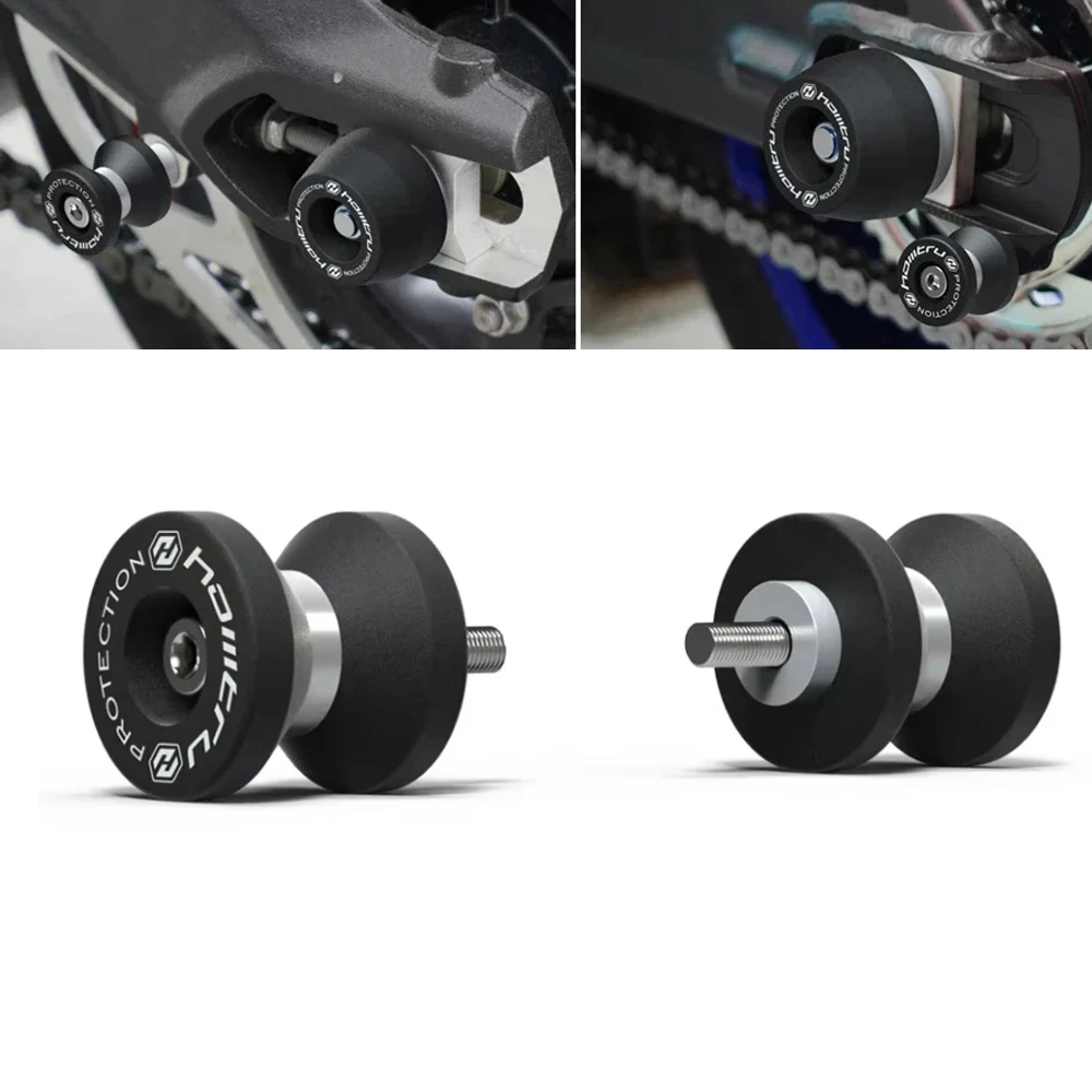 Защитные бобины для подставки мотоцикла (Paddock Stand Bobbins) для Yamaha R6, R7, R1, R1M, MT-10, MT-10 SP, FZ-10 (2015-2023, 2022, 2021, 2020)