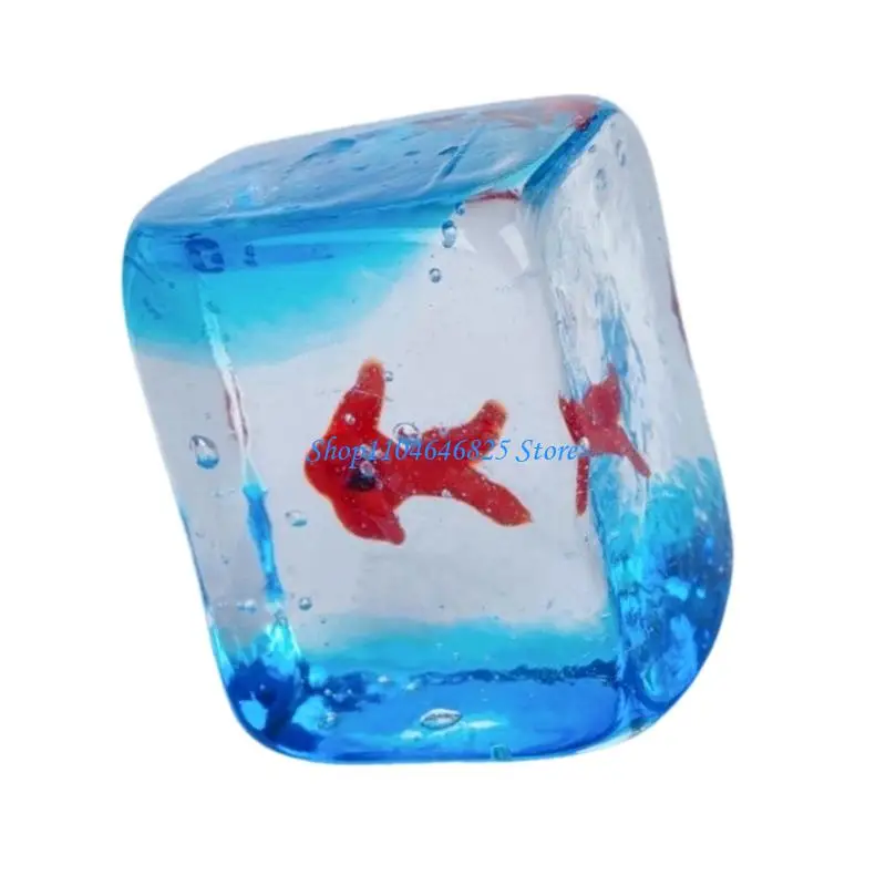 

Glass Fish Tanks Figurines Tabletop Decorations Car Interior Dashboards Ornament