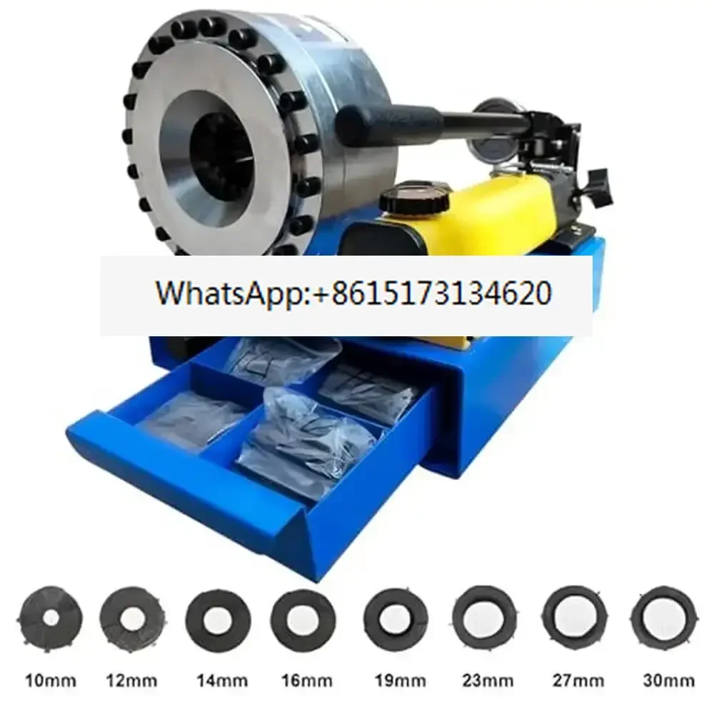 Hydraulic Hose Crimper 5600KN with 8 Dies High Pressure Tool 10-30mm Inner Diameter Hydraulic Hose Crimping Kit NO Power Needed