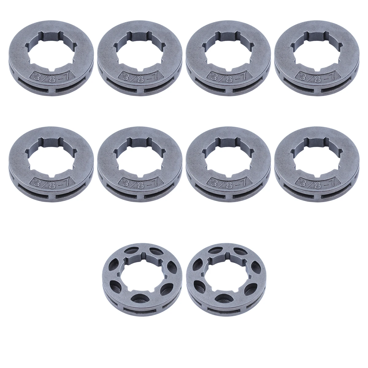 

10pcs Sprocket Drive Rim 19MM Small 7T Spline for Husqvarna 154 for Echo Homelite Dolmar Oregon 18720 Chainsaw