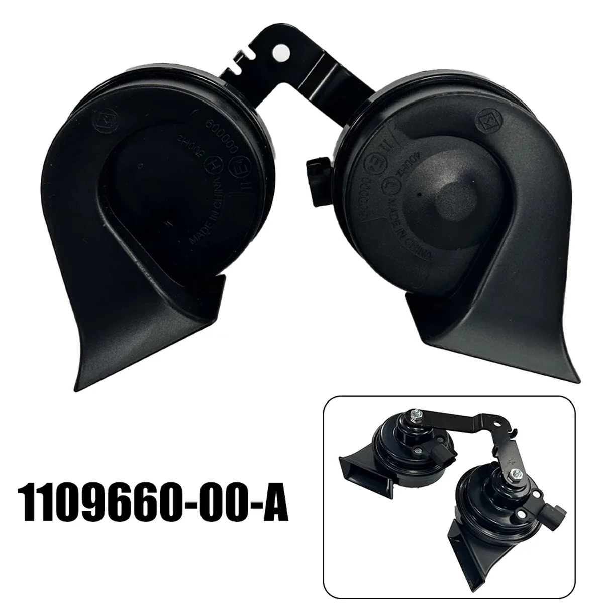 Super Loud Snail Horn Double Whistle Speaker for Model 3 1109660-00-A_BSH