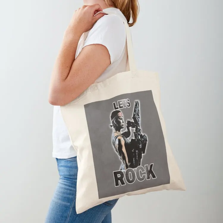 

Lets Rock Tote Bag large size bags Candy bags bag for beach Cloth bag