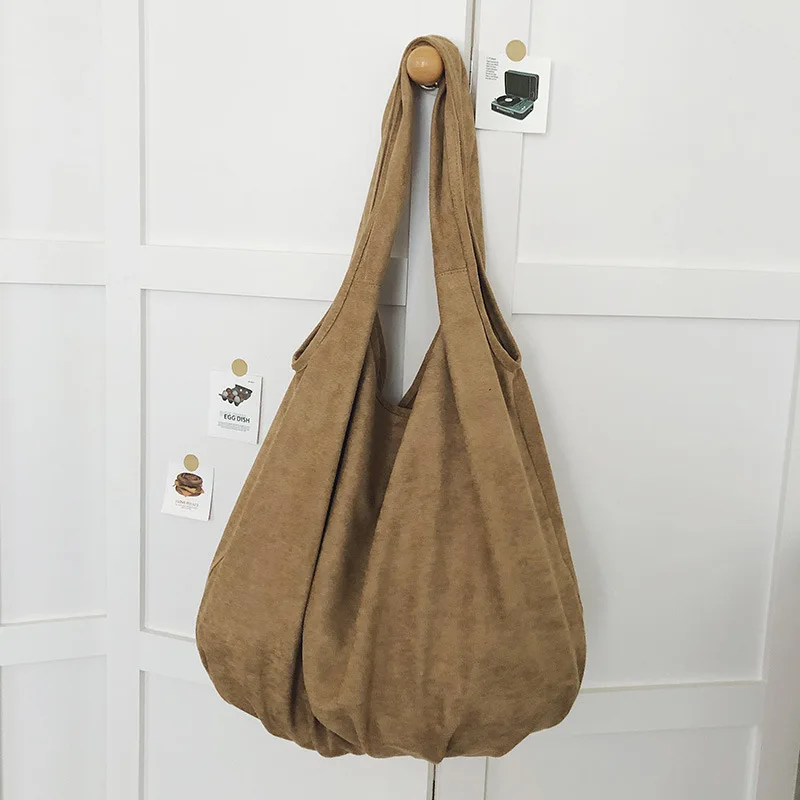 

Women's Lazy Style Bag2025New Autumn and Winter Retro Large Capacity Suede Tote Bag Versatile Commuting Shoulder Bag