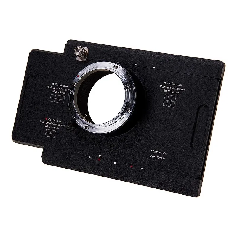 Fotodiox 4x5 Scheda adattatore di giunzione/punto di grande formato per supporto Graphic Graflex 45 su fotocamera Canon RF R1/R3/R5/R5II/R52/R6/R8