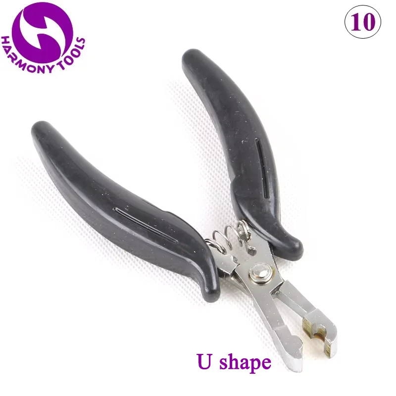 Professional (U/Flat/I-shape) Stainless Steel Hair Pliers for Micro Beads Glue Bond Removal Hair Extension Pliers Tools 1pc