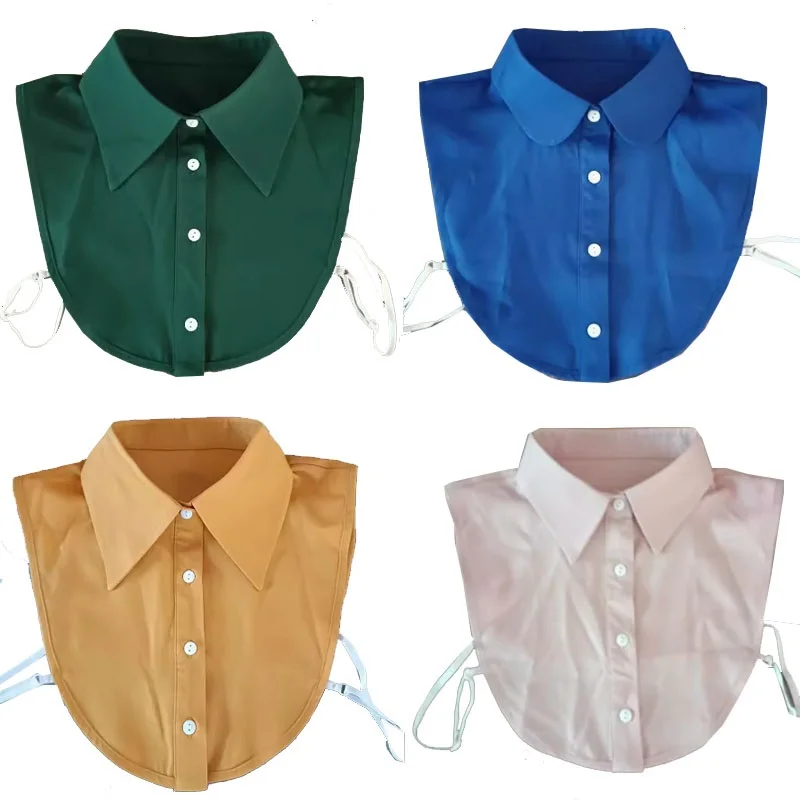 

Big Pointed Collar Fake Collar Shirt Women Removable Decoration Blouse Detachable False Lapel Collar Tops Clothes Accessories