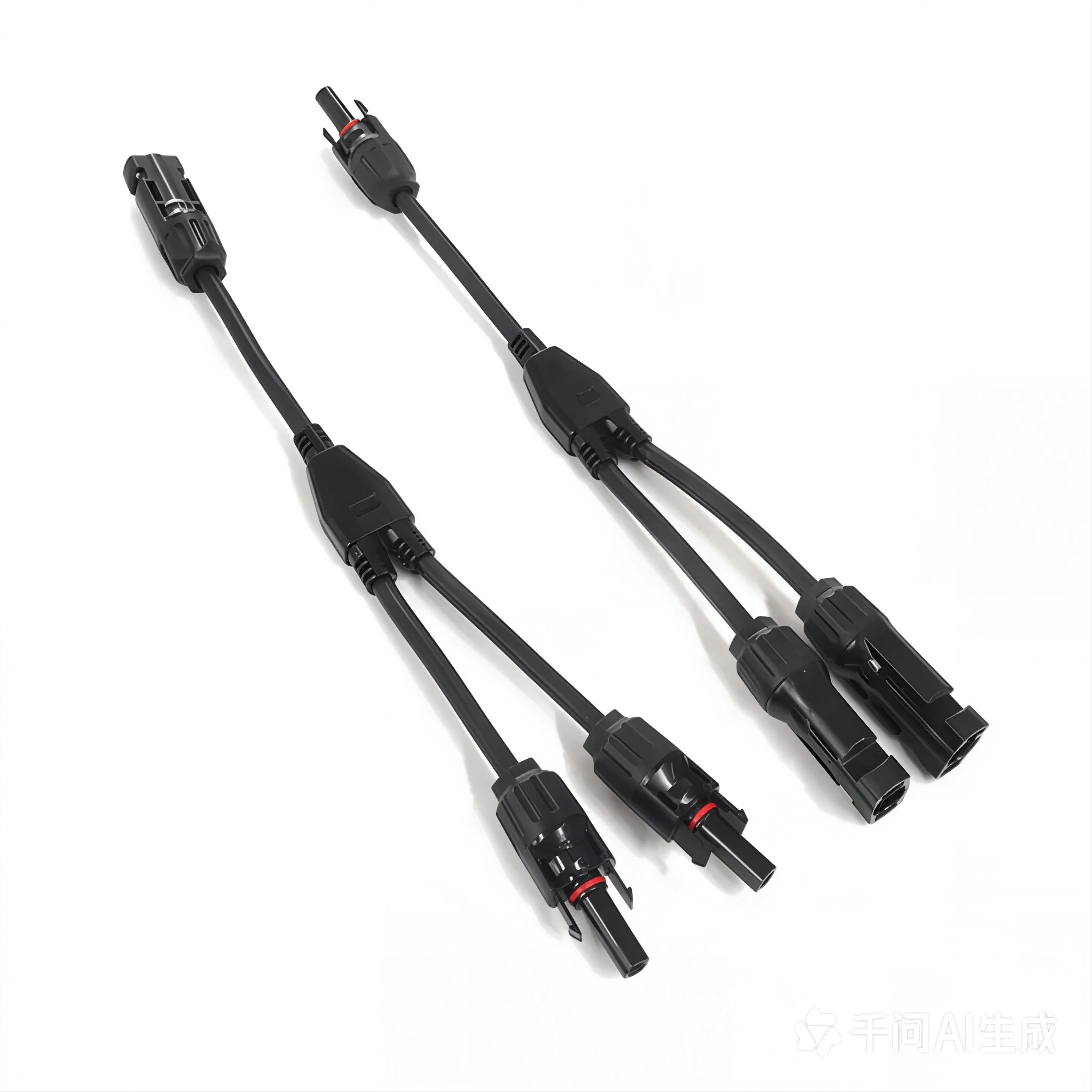 Ecoflow 0.3 Meter MC4 Y-Branch Solar Panel Parallel Cable 1 To 2 PV Splitter Adapter Wire 1000V 30A IP67 Waterproof Photovoltaic