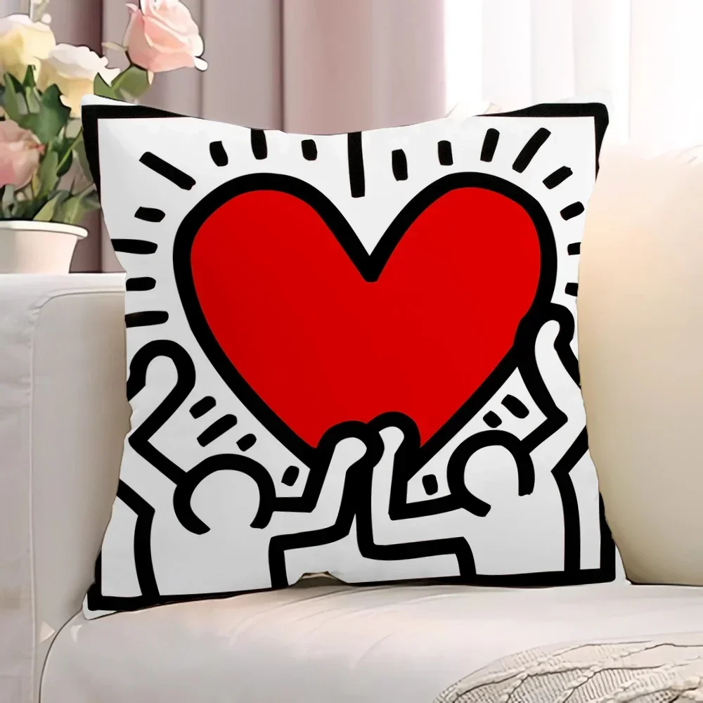 K-KEITH HARINGS cuscini decorativi per federe per divani 40x40 fodera per cuscinsedie um sdraio em peluche