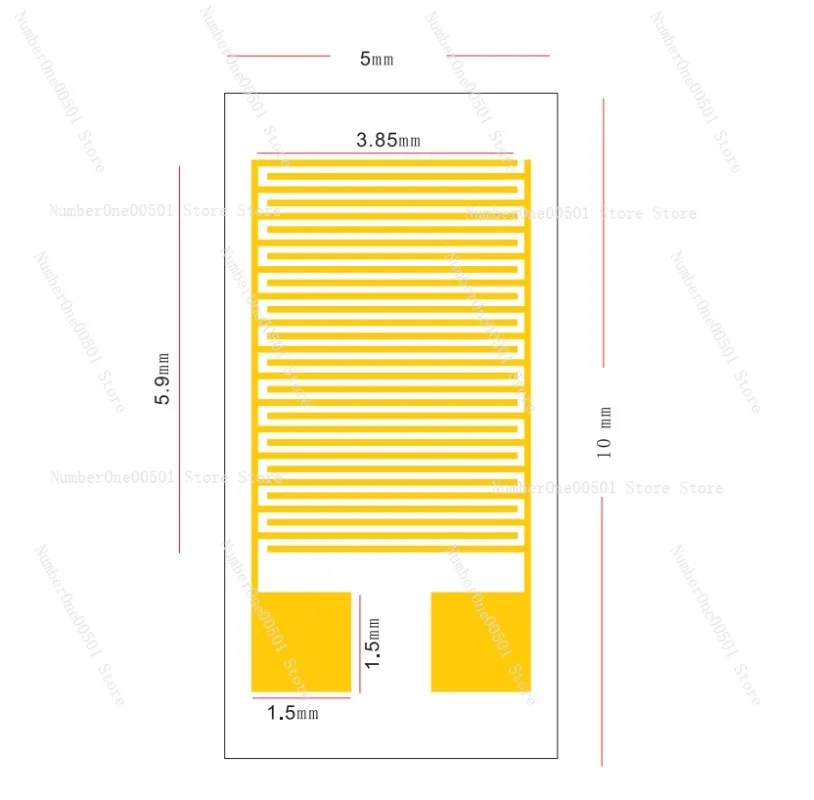 flexible-pet-interdigital-electrode-capacitor-array-gas-bio-humidity-sensor-chip-for-smart-wearable-research-gold-electrode