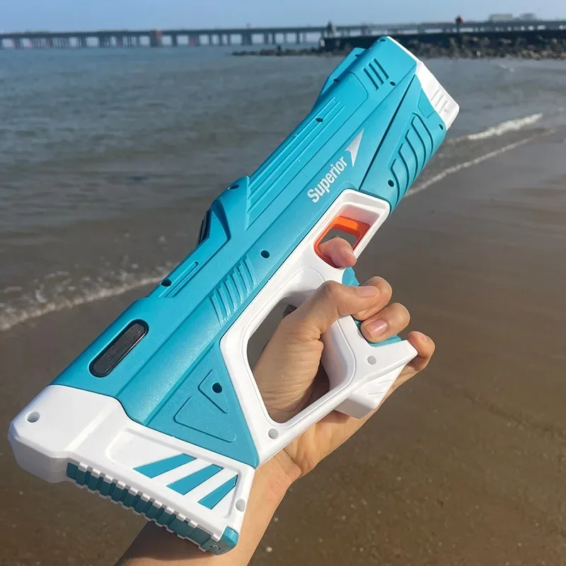تلقائيا المياه ارتفاع ضغط ألعاب مسدس المياه الكهربائية للأطفال الصيف في الهواء الطلق بركة القتال ألعاب الأطفال ألعاب مياه هدية