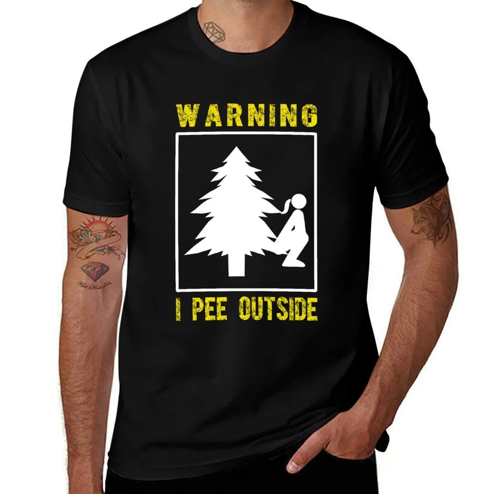 

shirts man Hiking pack Outside shirts Camping Girl t cotton T-Shirt for Peeing t I T-Shirt man Pee Outdoor cotton