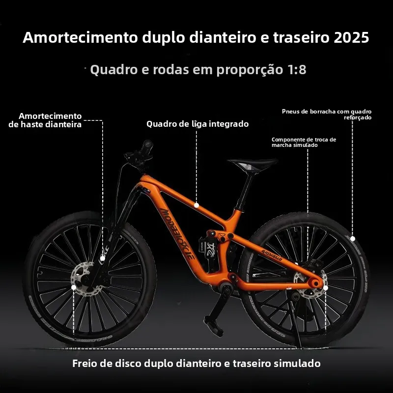 s29-第-8-世代合金マウンテンバイクモデルリアルなソフトテール自転車装飾男の子のおもちゃコレクタブル完成品
