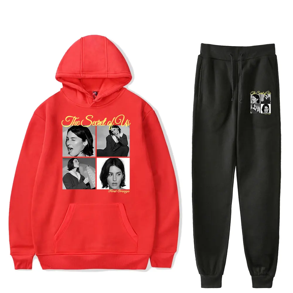 Gracie Abrams Merch The Secret of Us  Hooded Two Piece Set Sweatshirt Men/ Women's Set Fans Pullover