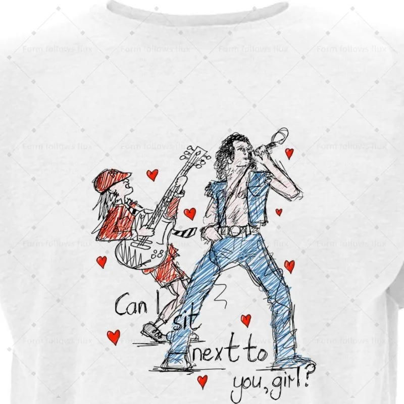 

2026 men T-Shirt Hoodie Hand Drawn Comic style AccaDacca – Can I sit next to you, girl (with hearts) Mums Romantic Unisex S-6XL