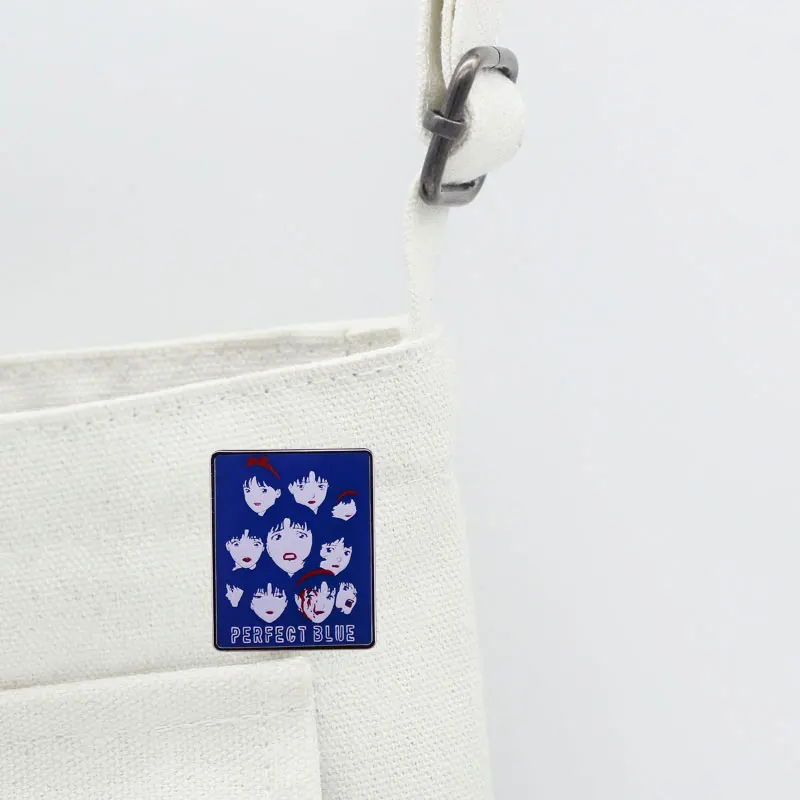 1997 الكمال الأزرق مانغا ملصق الفن المينا دبوس أنيمي الفيلم شارة