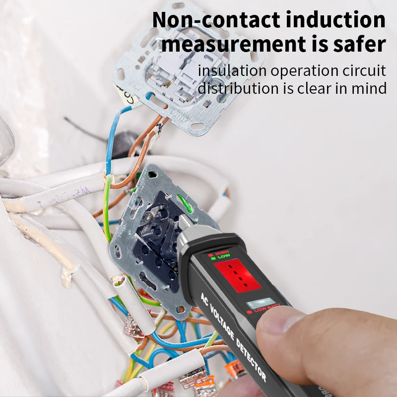 ZOYI DB03 ปากกาทดสอบแรงดันไฟฟ้าแบบไม่สัมผัส – ใช้ในบ้าน, การตรวจจับจุดเบรกลวด, การแสดงอุณหภูมิที่มีความแม่นยําสูง