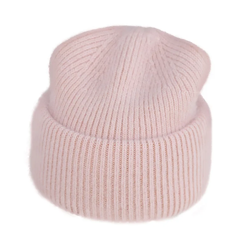 Sombrero de invierno de piel de conejo Real para mujer, gorro cálido, gorra de cabeza, cubierta sólida para adultos, moda, superventas