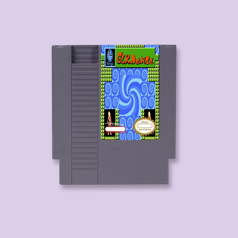 Cartucho de jogo para NES GLK Dance by FengLi 72 pinos para console de videogame NES de 8 bits
