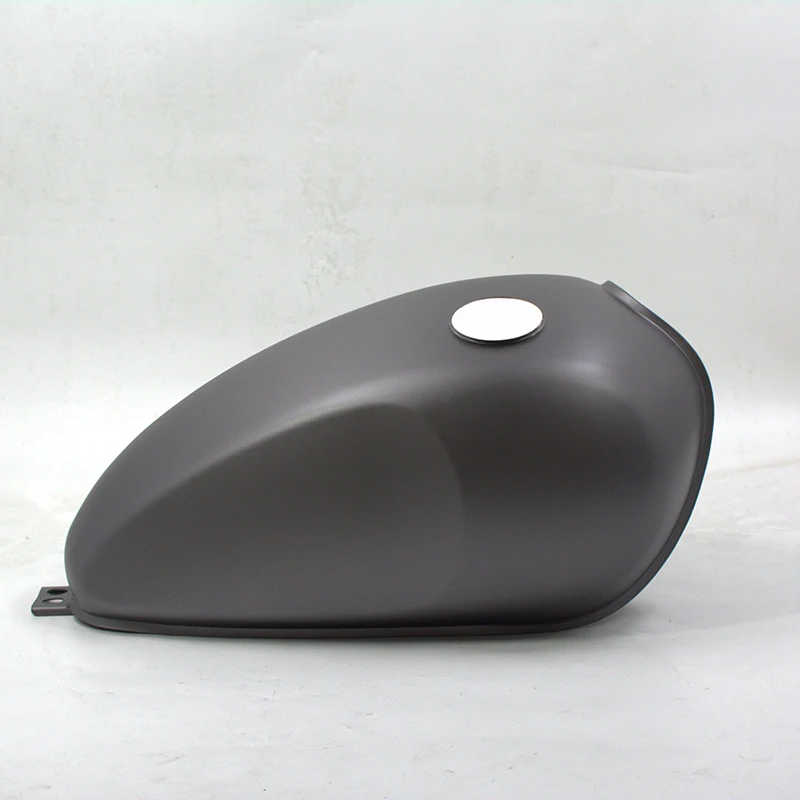 Motorcycle TANK - 12 LITRE - (GALVANISED) - METALLIC GREY For MUTT Motorcycle Original Parts MPT-1367