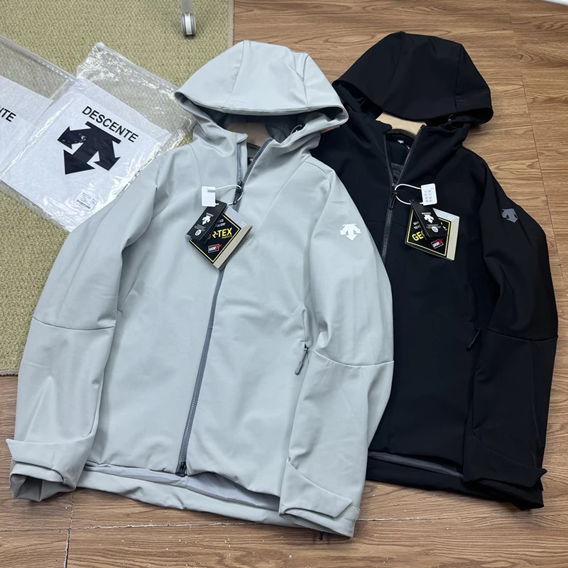 Veste coupe-vent et imperméable, veste softshell pour homme, col montant, manches longues, nouvelle collection automne 2026, DESCENTE