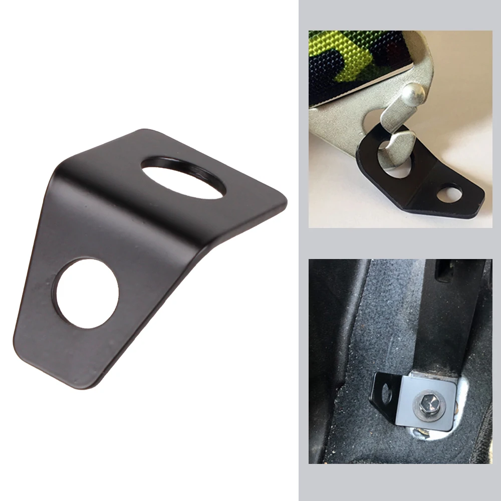 RASTP-Car Seat Belt iron Sheet Holder 90 Degree Angle Bracket Kit L-shaped Mounting Bracket Modification Accessories RS-BAG062