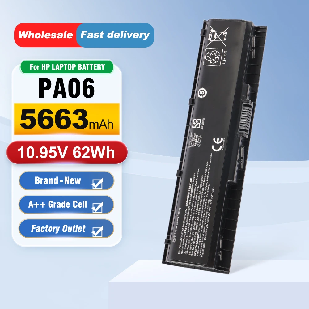 

ETESBAY PA06 62WH Laptop Battery For HP Omen 17-w000 17-w200 17-ab000 17t-ab200 849571-221849911-850HSTNN-DB7K 10.95V