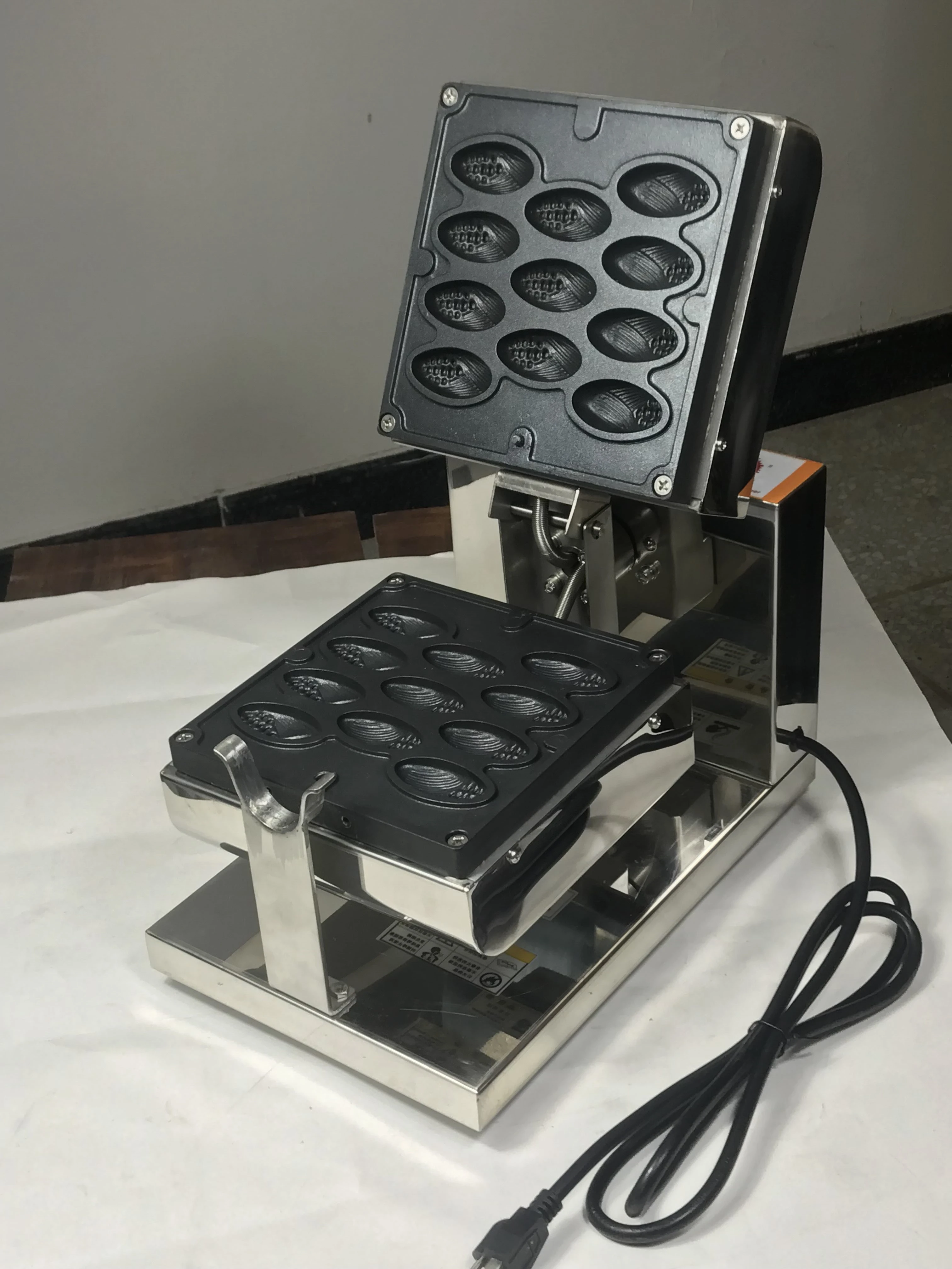 breakfast shop corn shaped cake manju waffle maker making baking machine Electric Korean style corn sandwich cake machine