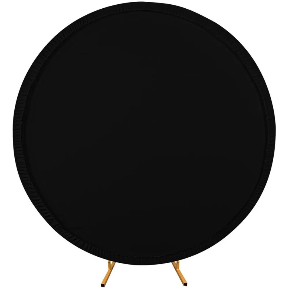 Neue reine Farbe runde Hintergrundabdeckung elastische Polyester Ballon gewölbte Abdeckungen 4FT Kreis Bogen Ständer Abdeckung Dusche