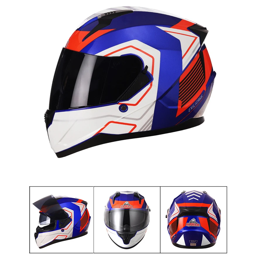 

Motorcyle Motobike Karting Full Face Racing Helmets Winter Warm Double Visor Motorcycle Kask Motorbike Sports Helmet Helm Casque