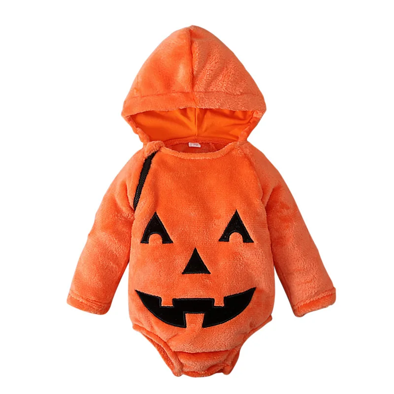 

Baby Romper Girl Boy Hooded Bodysuit Infant Jumpsuit Winter Long Sleeve Halloween Costume Children Clothes Toddler Playsuit A660