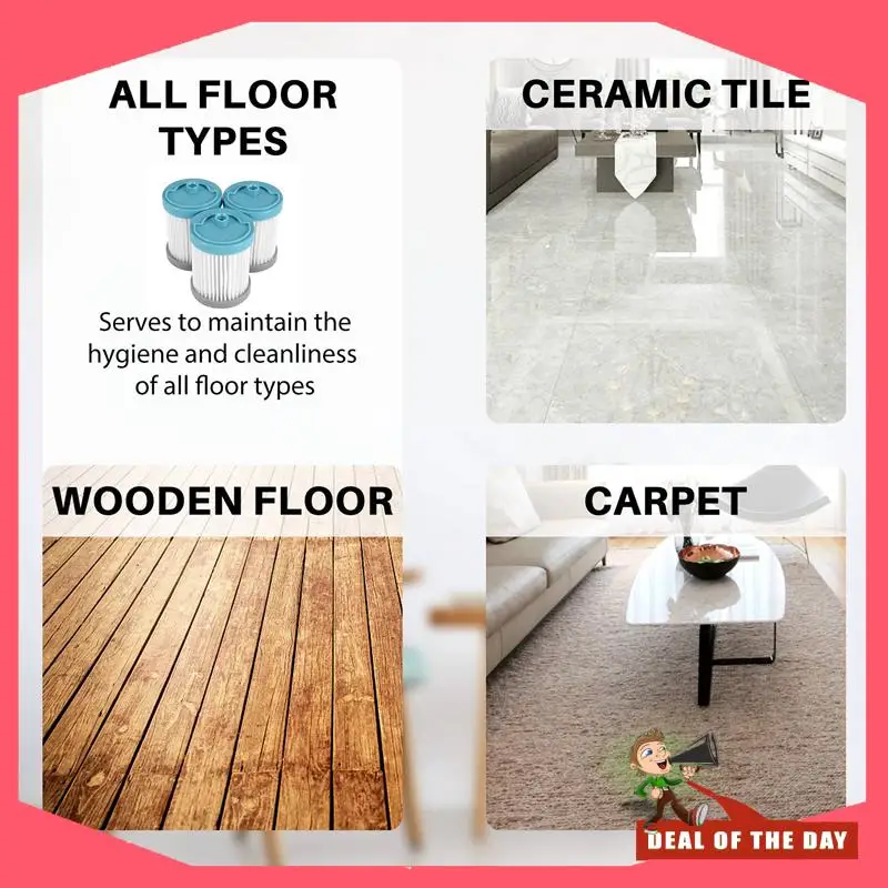 مجموعة مرشح بديلة مكونة من 3 قطع لمرشحات مكنسة كهربائية لاسلكية Tineco A10 Hero/Master وA11 Hero/Master وHepa Fil