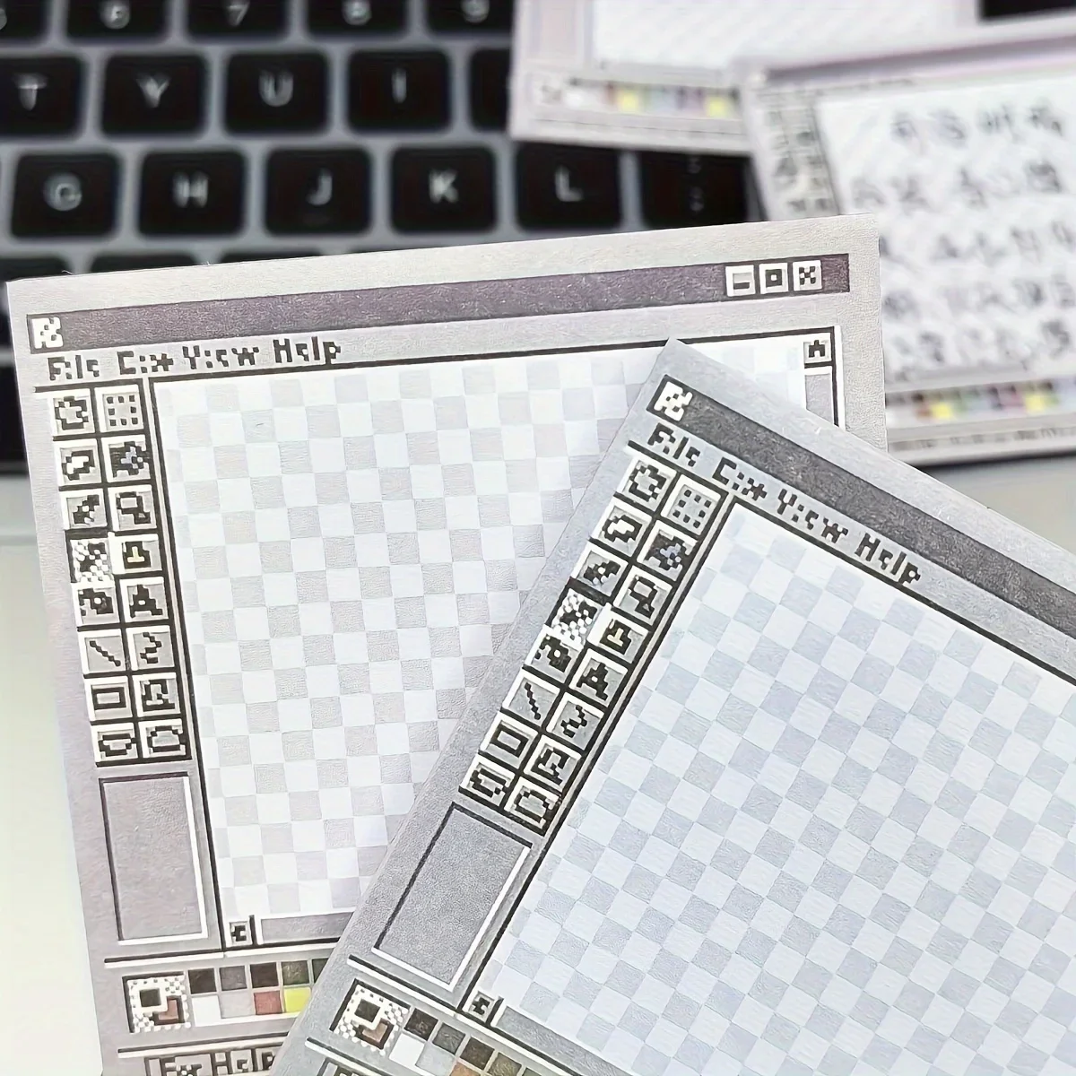 50-Sheet Square Sticky Notes Pad - Perfect for Students & Office Decor | Aesthetic Tear-Off Memo Paper