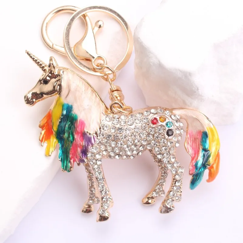 Rainbow Unicorn Keychain: Magical Decor Accessory, Enchanting Gift