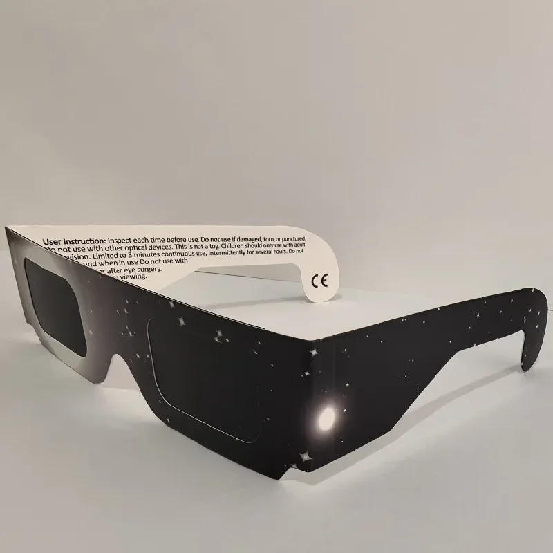 5PCS Premium Eclipse Eyeglasses AAS Approved Solar Glasses CE and ISO Certified HD Filter Film Crisp Image Goggles Paper Eyewear