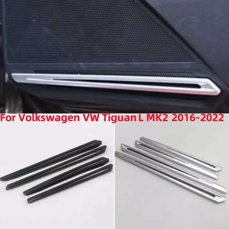 

Car Door Speaker Stereo Audio Sound Strip Cover Trim For Volkswagen VW Tiguan L MK2 2017 - 2022 Carbon Fiber / Matte Accessories