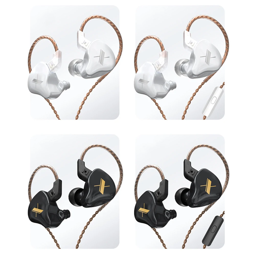 

KZ-EDX In-ear Headest With Microphone Cable Controlled Mobile Phone, Computer, Gaming, Sports, Wired Headphones